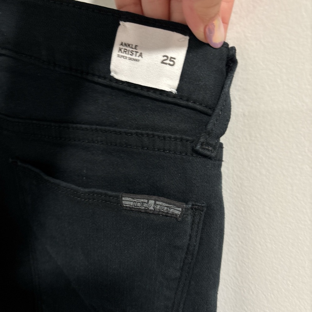 Hudson Jeans Black Ankle Krista Skinny Jeans - Picture 5 of 6